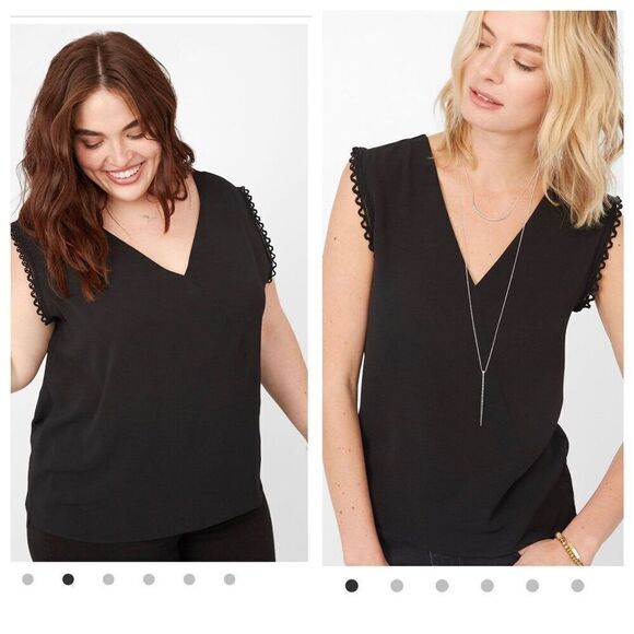 Black Sleeveless Rae Top L - Picture 7 of 7